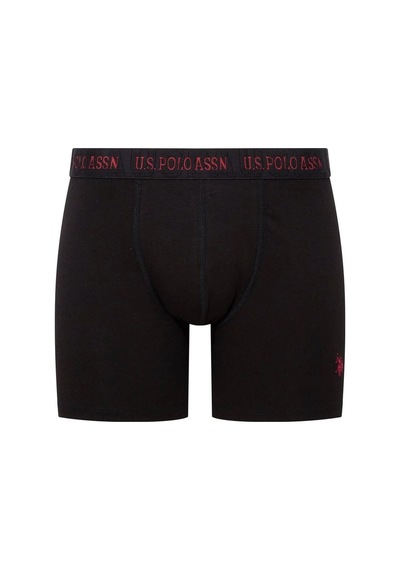 U.S. Polo Assn. U.s Polo Assn. 80517 Erkek Pamuklu 3'lü Boxer-siyah&antrasit&gri Siyah