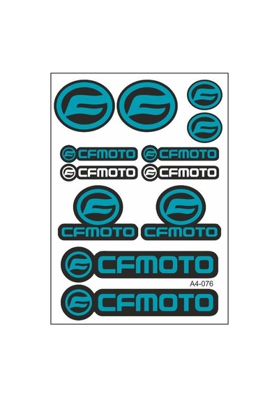 A4 Sticker 076 Tek Paket Çoklu Sticker Çok Renkli