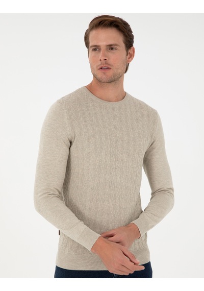 Pierre Cardin Erkek Kum Melanj Kazak /triko 50300499-vr123 Kum Melanj