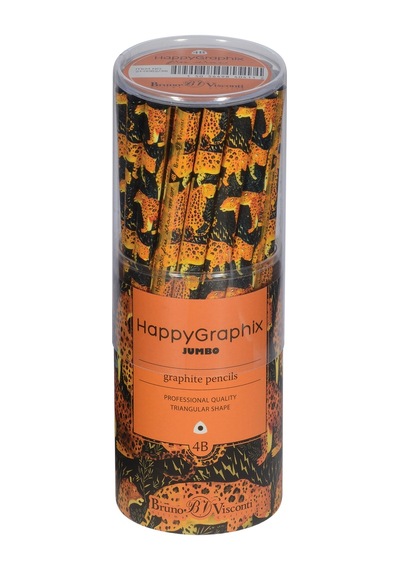 Bruno Visconti "happy Graphix" Jumbo Kurşun Kalem 4b 3.5 MM Leopar