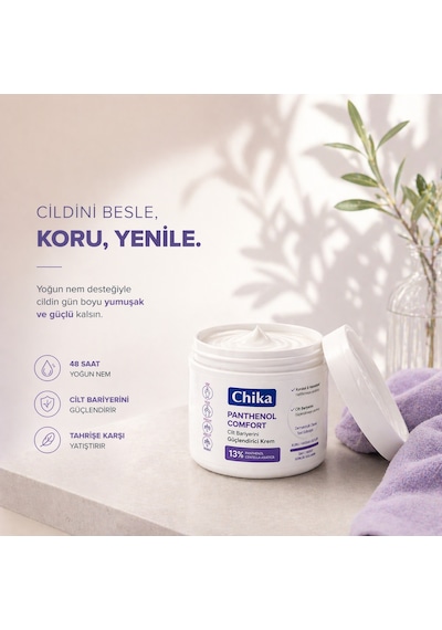 Chika Med + Panthenol Cilt Rahatlatıcı Nemlendirici Krem 400 Ml