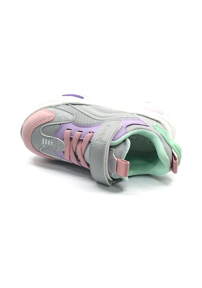 Cool Evo-toti Sneaker Ortopedik Taban Unisex Çocuk Spor Ayakkabı Gri-Pembe