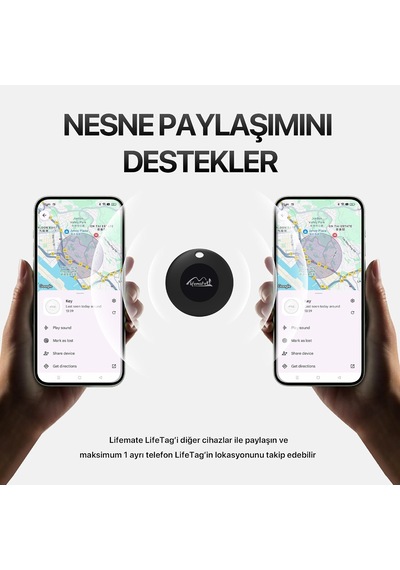 Lexroo Lifemate Lifetag Android İle Uyumlu Smart Tag Google İçin Lisanslı Akıllı  Standart