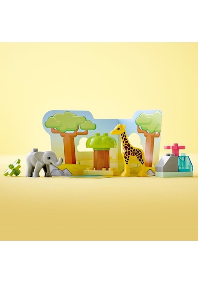 LEGO® DUPLO® Vahşi Afrika Hayvanları 10971 2+ Eğitici Oyuncak Yapım Seti - 10 Parça