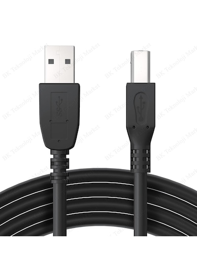 5 Metre Usb Yazıcı Kablosu Hp- Canon-Brother Printer Kablo
