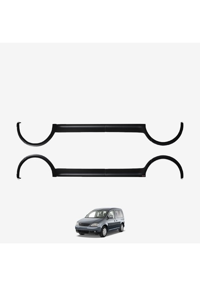 Volkswagen Caddy 2004-2010 Yıl Aralığı Uyumlu Uzun Şase Çift Sürgü Dodik Seti 12 Parça Siyah