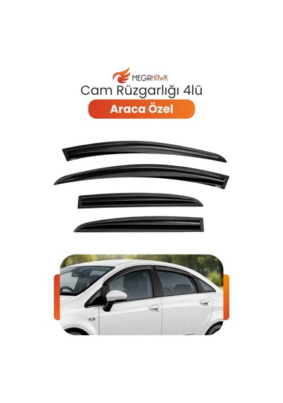 Volkswagen Polo 2010-2017 Hb Kasalara Uyumlu 4lü Cam Rüzgarlığı