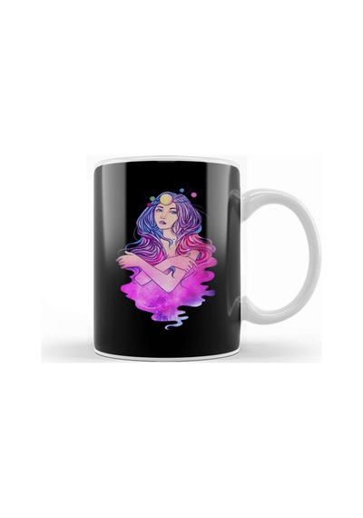 Celestial Anime Galactic Princess Manga Girl Goth Kupa Bardak Porselen Karışık