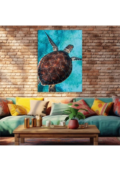 Gerçek Cama Baskı Sanat Temalı Tekli Cam Tablo S035