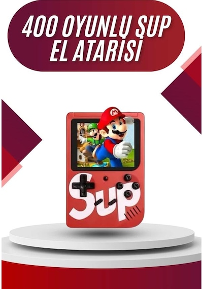 Sup Atari Retro 400 Nostalji Oyunlu Mini Atari Taşınabilir Oyun Konsolu - Lisinya