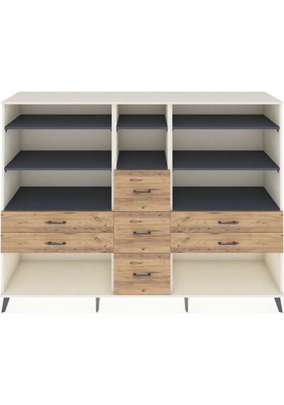 Hyperion Dolap 8 Raflı 7 Çekmeceli 220x44x163 Aytaşı-antrasit/ça Aytaşı-antrasit/çam Hyperion Dolap 8 Raflı 7 Çekmeceli 220x44x163 Aytaşı-antrasit/ça Aytaşı-antrasit/çam