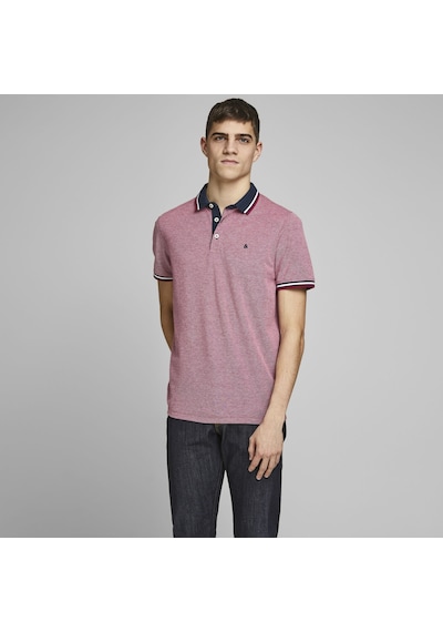 Jack & Jones Basic Polo Tisört-Paulos 12136668 Rio Red Kırmızı