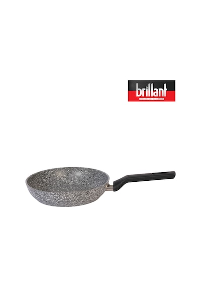 Brillant Lüks Granit 24 Cm Tava Yanmaz Yapışmaz Tava Gri