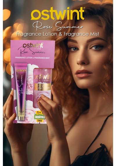 Ostwint Rose Summer Vücut Spreyi, 200ml Vücut Kremi 50ml, Tatlı Yaz Akşamı Esintisi Ve Çiçeksi Parfü