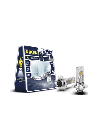 Solo H7 Led Xenon Ampul 6500k Beyaz 8000 Lümen 40w Süper Parlak Far Ampul Seti 2 Adet