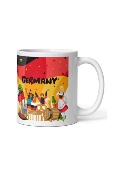Almanya Kupa Bardak 2 Adet Seyahat Hatıra Germany Mug