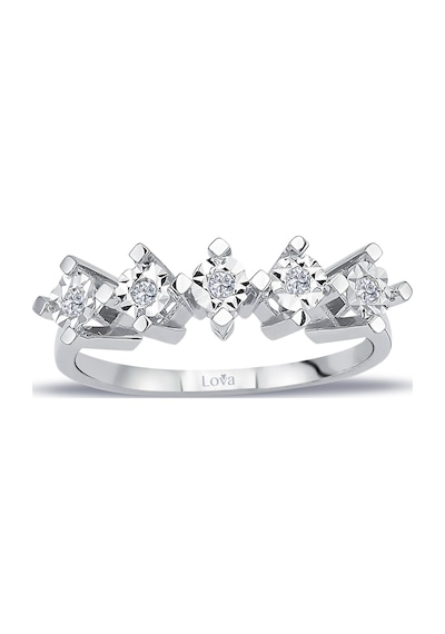 Lova 0,60 Karat Efektli Pırlanta Beştaş Yüzük - 1020450