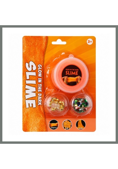 Bezos Karanlıkta Parlayan Turuncu Slime Mmbz