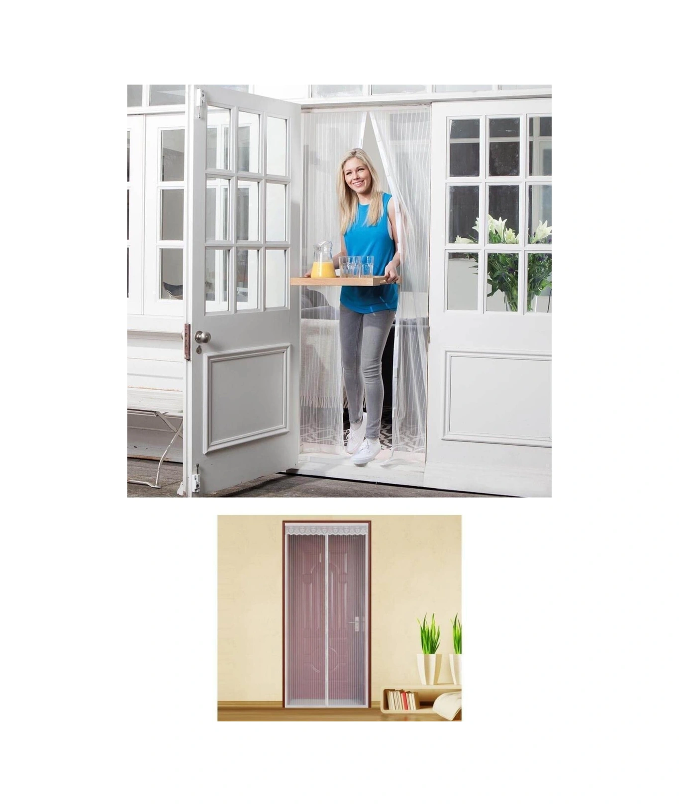 Mıknatıslı Kapı Sinekliği Tül Perde 105 X 205 Cm Standart