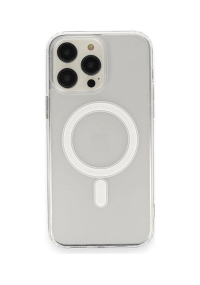 Apple iPhone Uyumlu 13 Pro Max Kılıf Matte Şeffaf Magneticsafe - Şeffaf Diğer