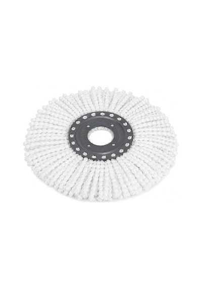 Orret Home Döner Vileda Yedek Mop Ucu Mikrofiber Temizlik Bezi 35 Cm Tüm Modellerle Uyumlu Vileda Başlığı Döner Mop Bezi Yedek Parça Kolay Tak Çıkar Spın Püskülü Açık Bej
