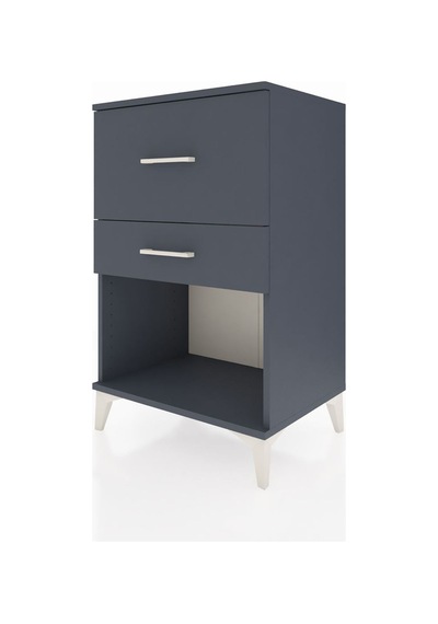 Hyperion Komodin 2 Çekmeceli 60x44x96 Antrasit-antrasit Antrasit