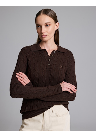 Pierre Cardin Kahverengi Regular Fit Basic Kazak 50331499-vr029