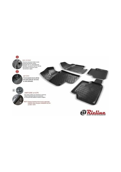 Toyota Hilux 3d Havuzlu Paspas 2004-2015 Arası Rizline