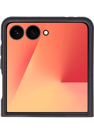 Bloomcase Flex Saddle Brown Hakiki Deri Samsung Galaxy Uyumlu Z Flip 7 Kılıf 6.9"-4.1" Kahverengi