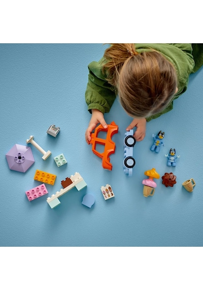 LEGO® DUPLO® Bluey: Bluey ile Dondurma Gezisi 10458 - 2 Yaş ve Üzeri Çocuklar için Araç İçeren Oyuncak Yapım Seti (22 Parça)