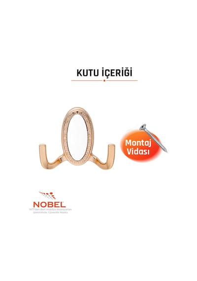 Seçi L Askı, Metal Vestiyer Askısı, Gr, Dolap Ve Duvar Askılığı, Altin Vidalı