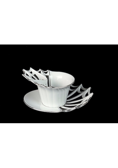 Thun Studıo Matragı Butterfly Çay Takımı 6 Kisilik 18 Parça Beyaz