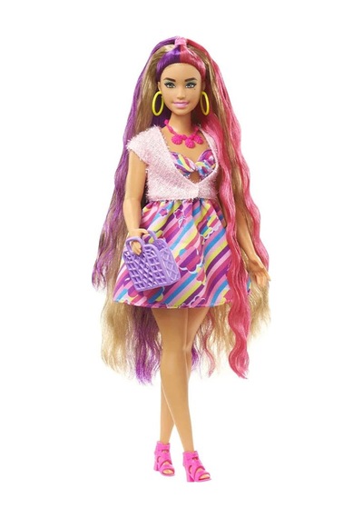 Barbie Upuzun Muhteşem Saçlı Bebekler HCM87 HCM89 Esmer Çiçek