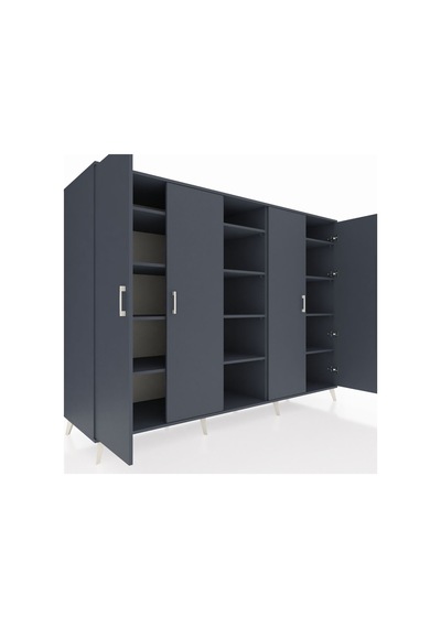 Kronos Dolap 12 Raflı 4 Kapaklı 220x59x163 Antrasit-antrasit Antrasit-antrasit Kronos Dolap 12 Raflı 4 Kapaklı 220x59x163 Antrasit-antrasit Antrasit-antrasit