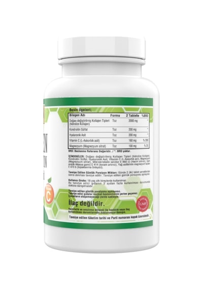 Golden Arizona Collagen Chondroitin 180 Tablet Hyaluronic Acid Magnezyum Vitamin C