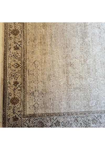Elexus Halı Woolly 4127 Krem Modern Salon Halısı Krem