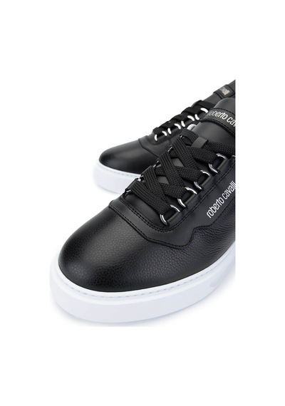 Roberto Cavalli Erkek Hakiki Deri Siyah Sneakers & Spor Ayakkabı 780 27777 Erk Ayk Y25 Nero Siyah