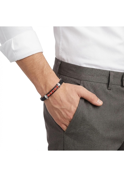 Moncuk Design Kırmızı Akik Taşlı Deri Bileklik 33511g6d4m Çok Renkli