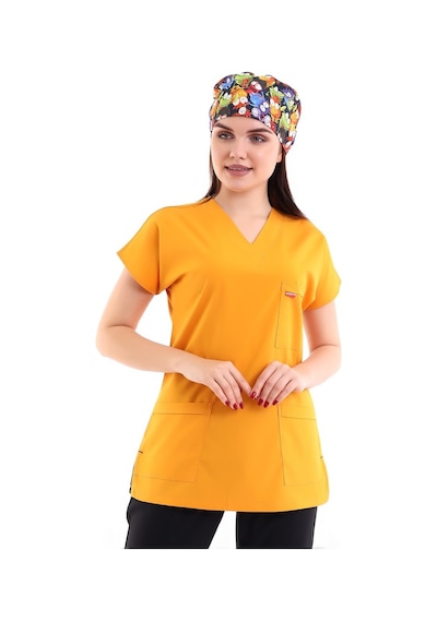 Bflex Soft Yarasa Kol Tek Üst - 6431 Hardal-5852-6431 Hardal