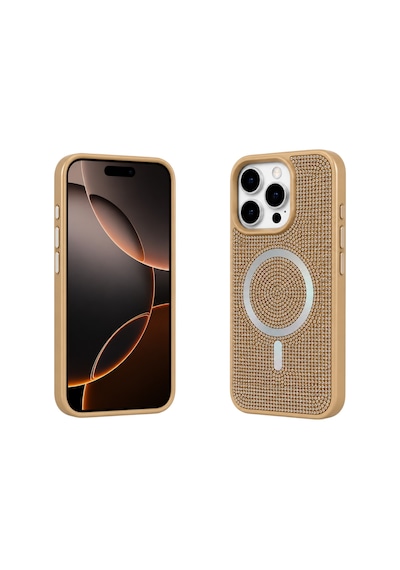 Nettech Apple iPhone 11 Uyumlu Taşlı Seri Arka Koruma Kılıf - Gri