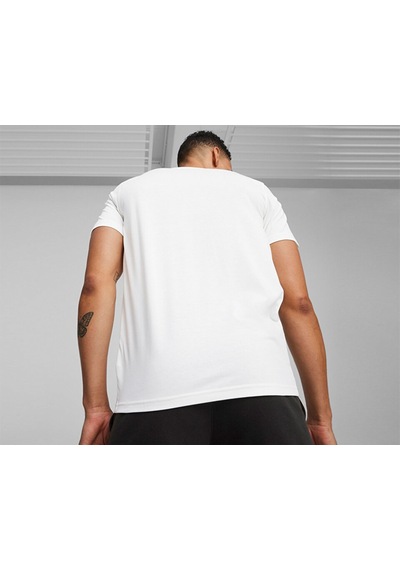 Puma Swished Tee Erkek Basketbol Tişörtü 62480103 Beyaz 62480103