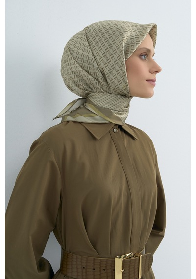 Armine Saf İpek Sura Eşarp-2026 İlkbahar-yaz- 950200d Yeşil