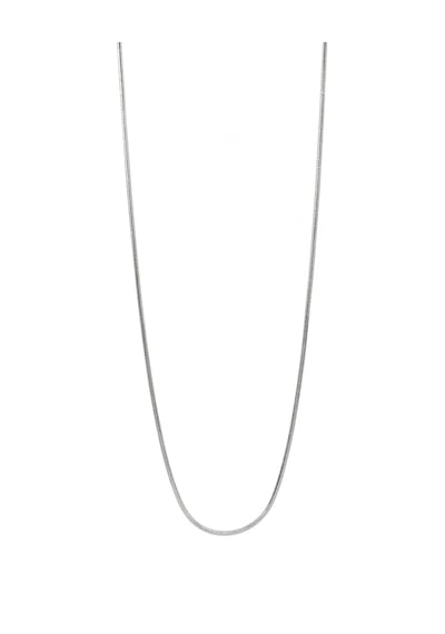 Rua Jewelry Yuvarlak Yılan Model Zincir Paslanmaz Çelik Kolye Gümüş 1 M