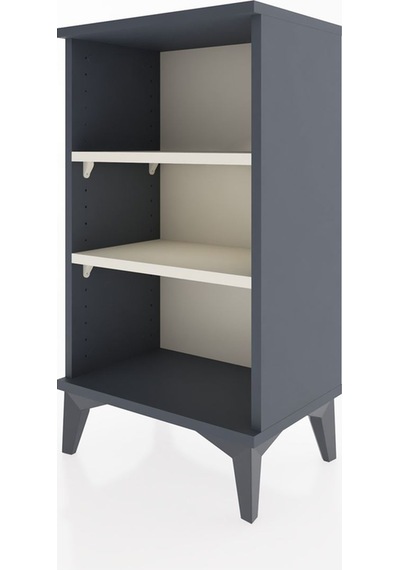 Arges Komodin Tek Raflı Tek Çekmeceli 44x30x80 Antrasit-aytaşı Antrasit