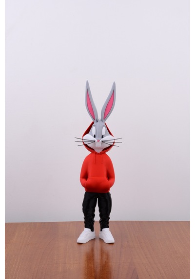 Bugs Bunny Figürü - Özel Tasarım 36 Cm Kırmızı - 693893309