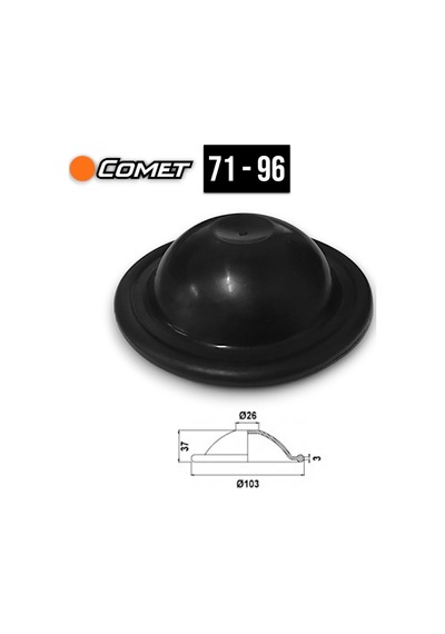 Hava Kabi Membran Lastik Comet Tipi C71-96-145 ( 2 Adet )