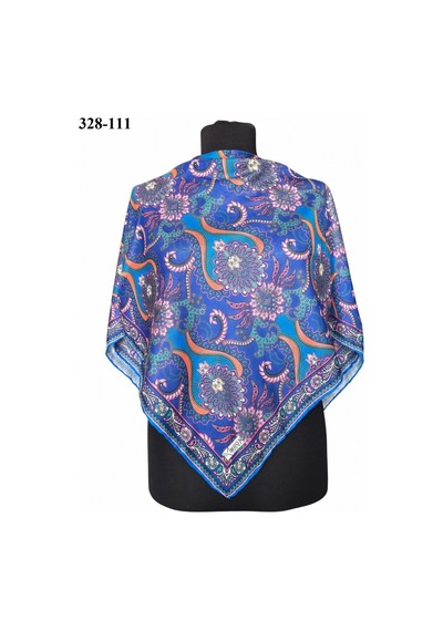 Moonscarfs Moonscarf Soft Pamuk Eşarp Mavi 328-111 Çok Renkli