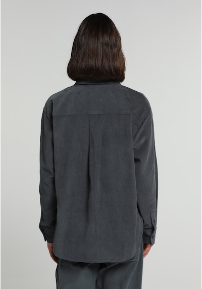 Colin's Colins Boyfriend Fit Shirt Neck Düz Kadın Yeşil Uzun Kol Gömlek Cl1081489 Q1.v1 Pgr