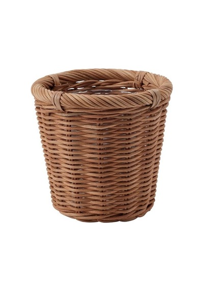 Hasır Görünümlü ,rattan Saksı Meridyendukkan 12 Cm Bitki-çiçek Saksısı