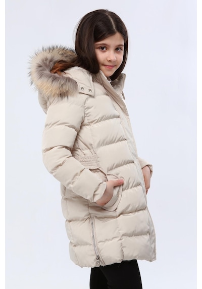Benitto Kids Kız Çocuk Kaban 1249-bej Bej